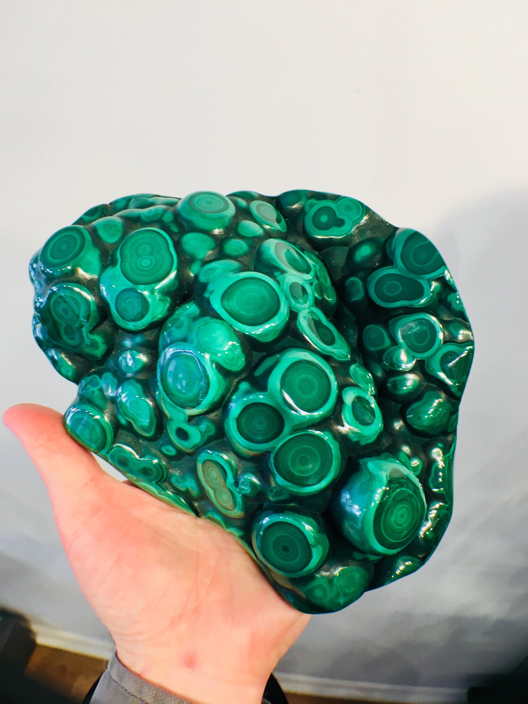 Malachite, 3.96 lbs.,Botryoidal, Congo