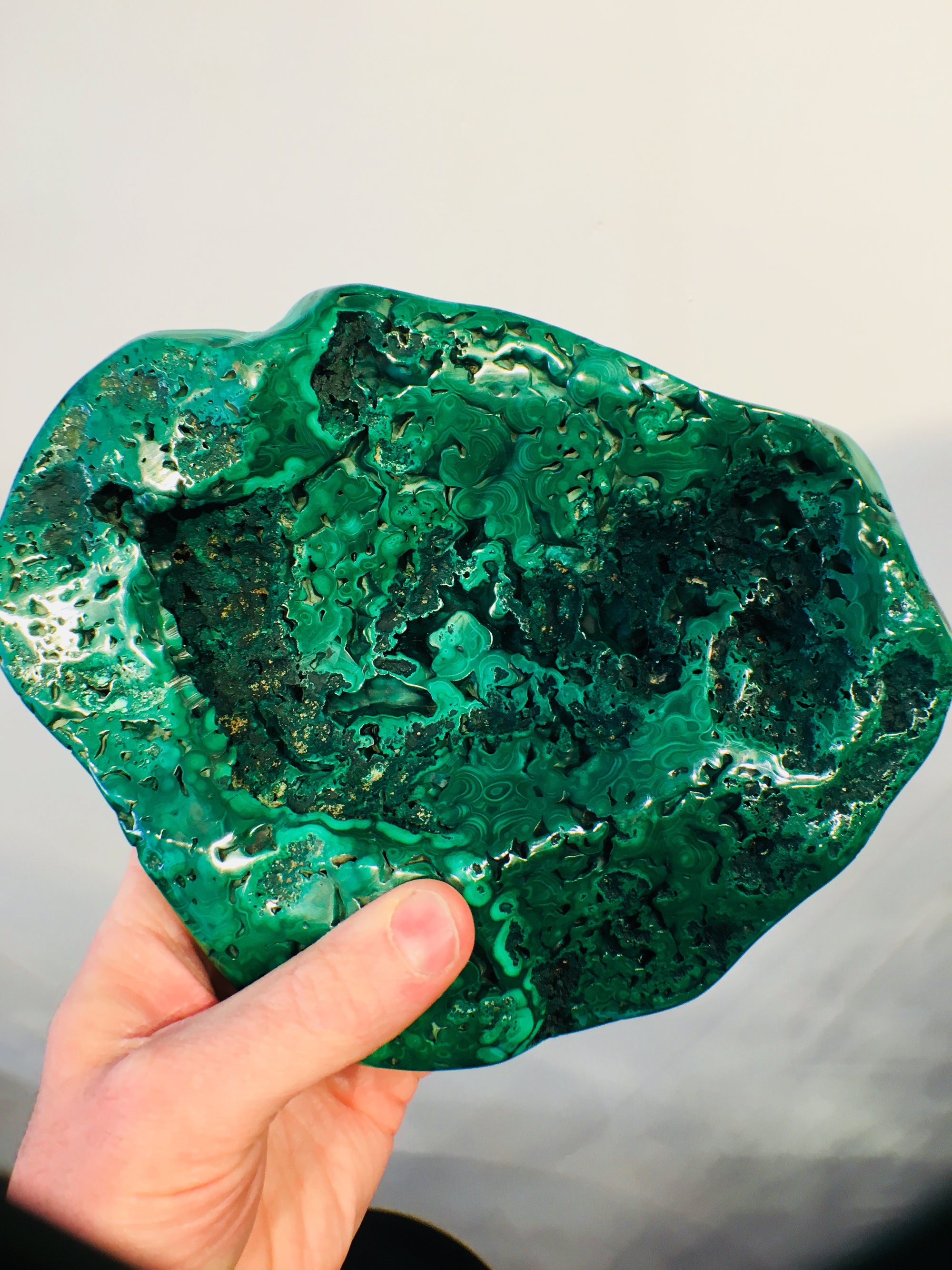 Malachite, 3.96 lbs.,Botryoidal, Congo