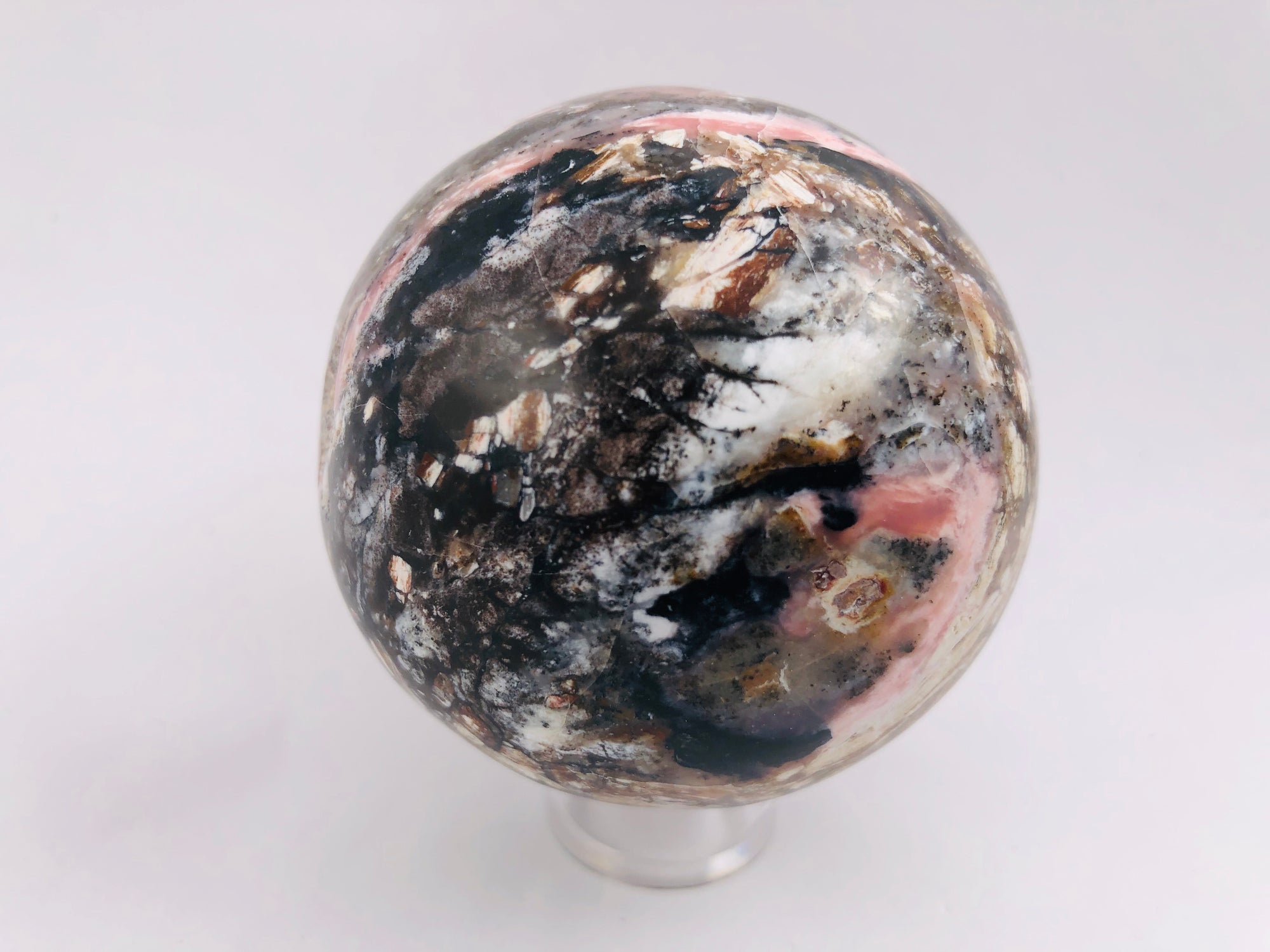 Pink Opal Sphere, Peru
