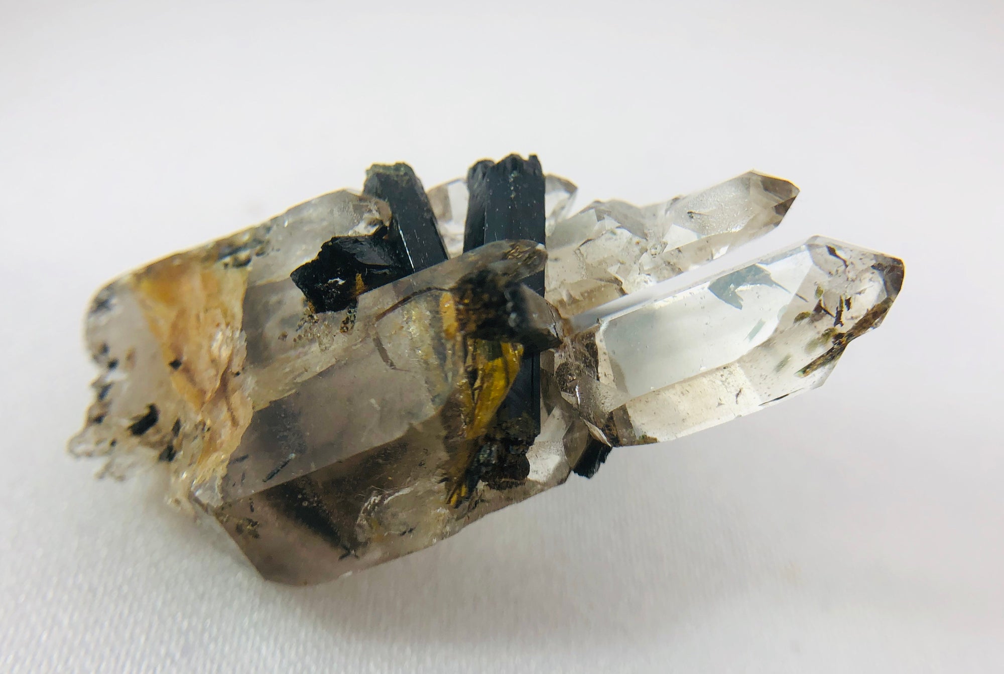 Aegirine with Smoky Quartz