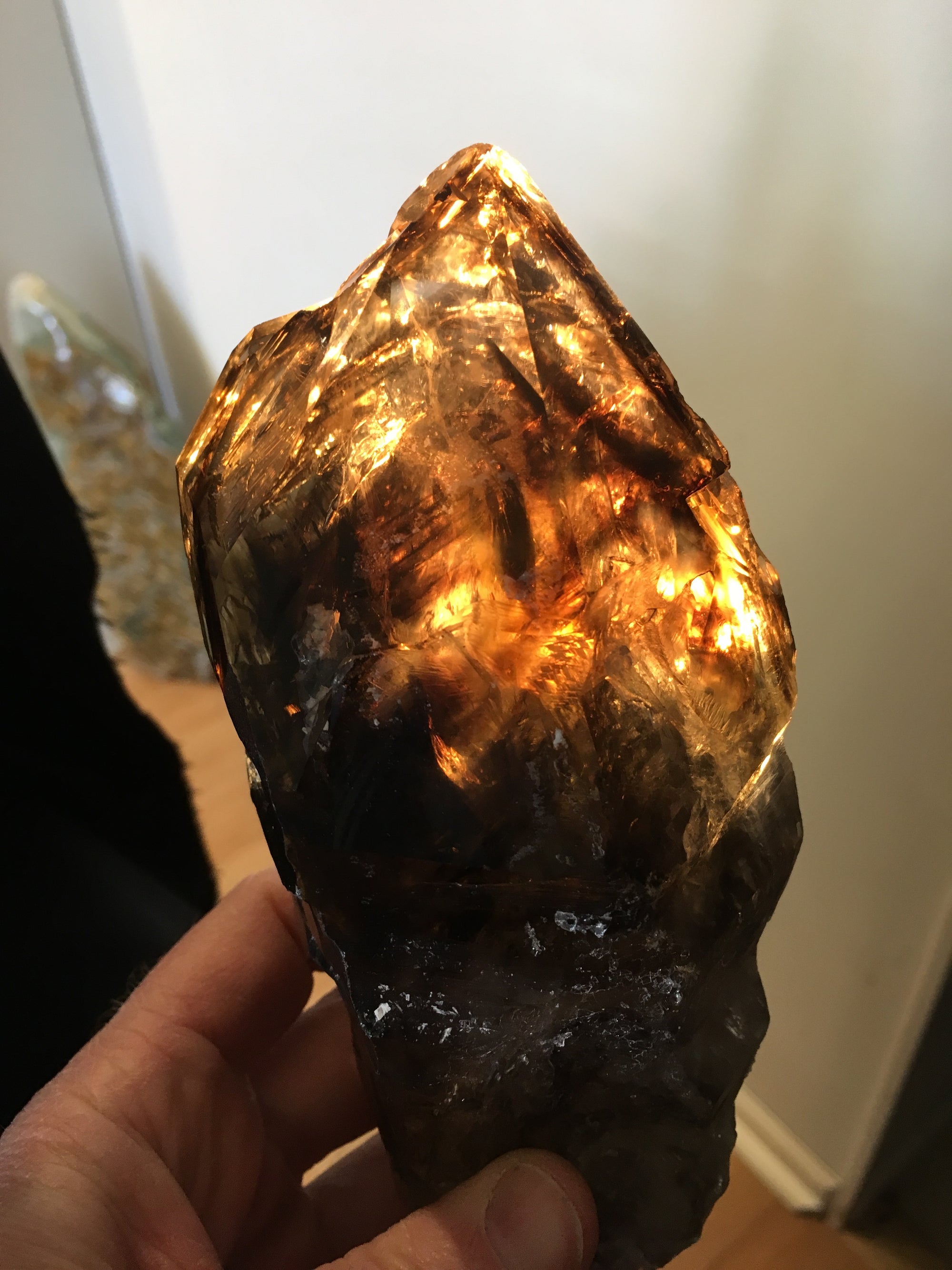 Smoky Elestial Quartz, 1.77 lbs., Minas Gerais, Brasil