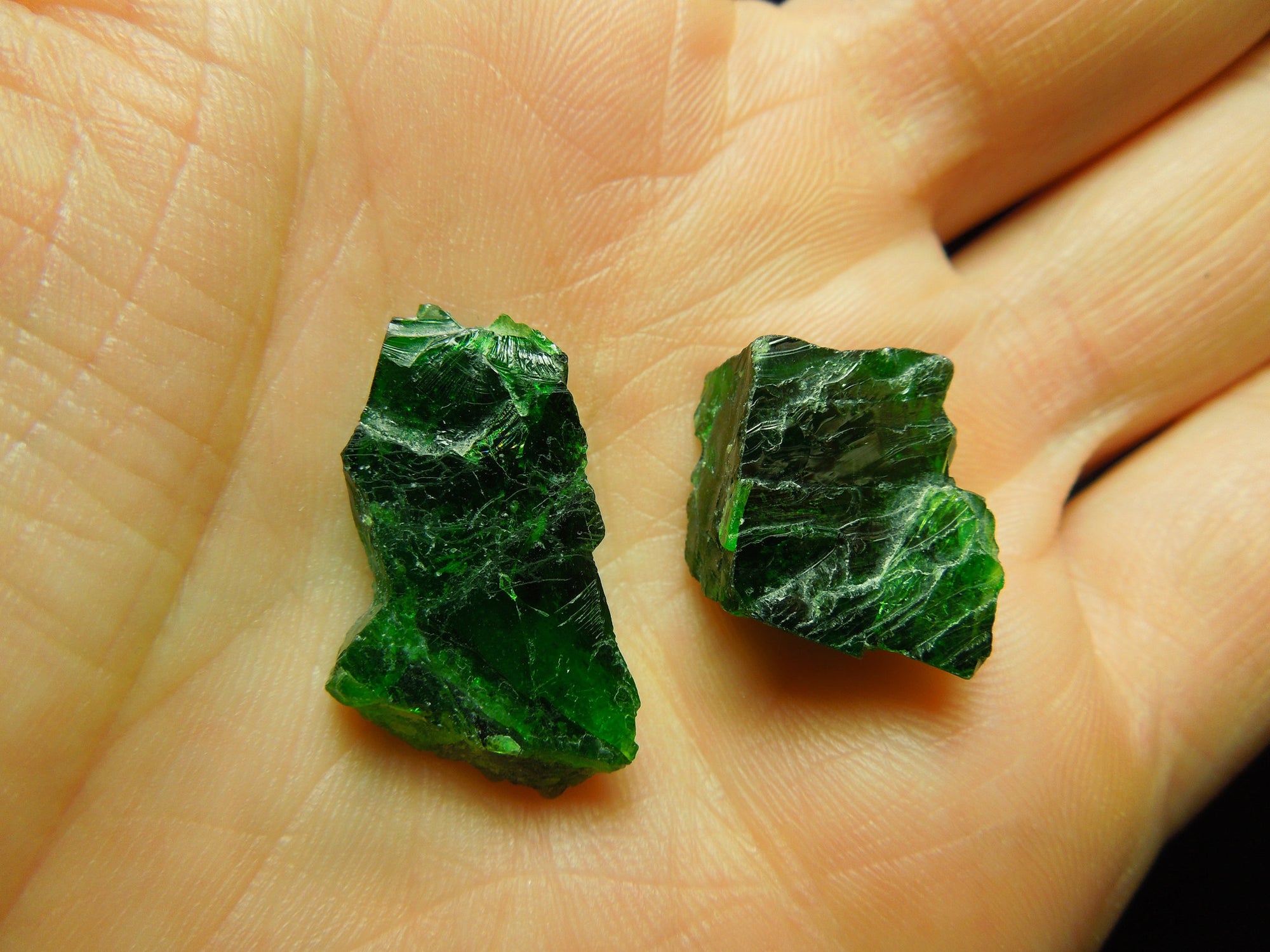 Chrome Diopside, Lot of 2