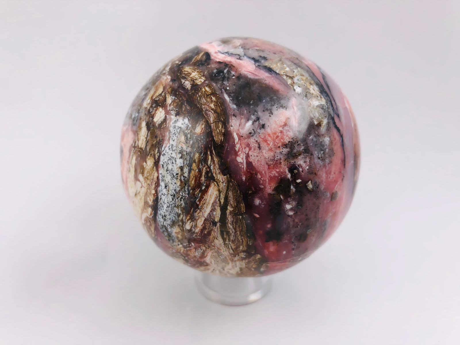 Pink Opal Sphere, Peru