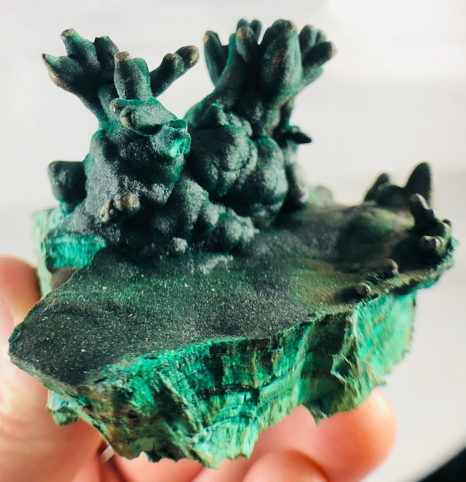 Malachite Stalactite Cluster