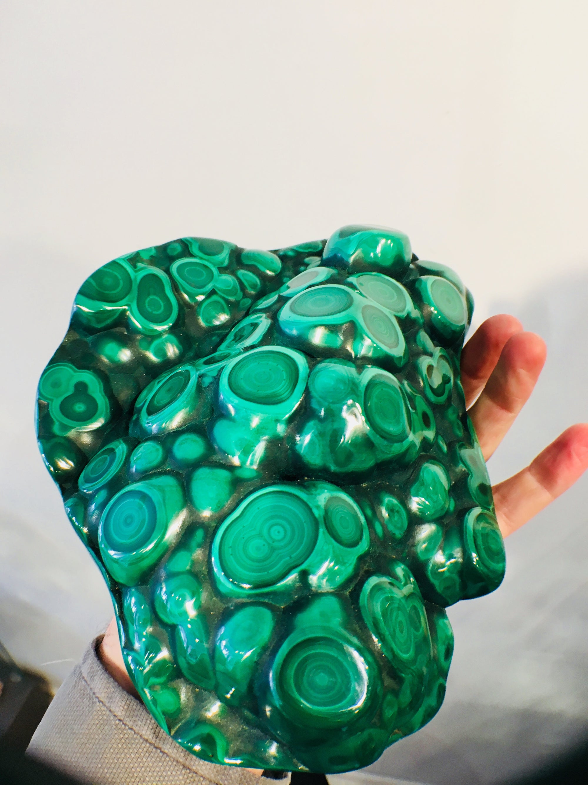 Malachite, 3.96 lbs.,Botryoidal, Congo