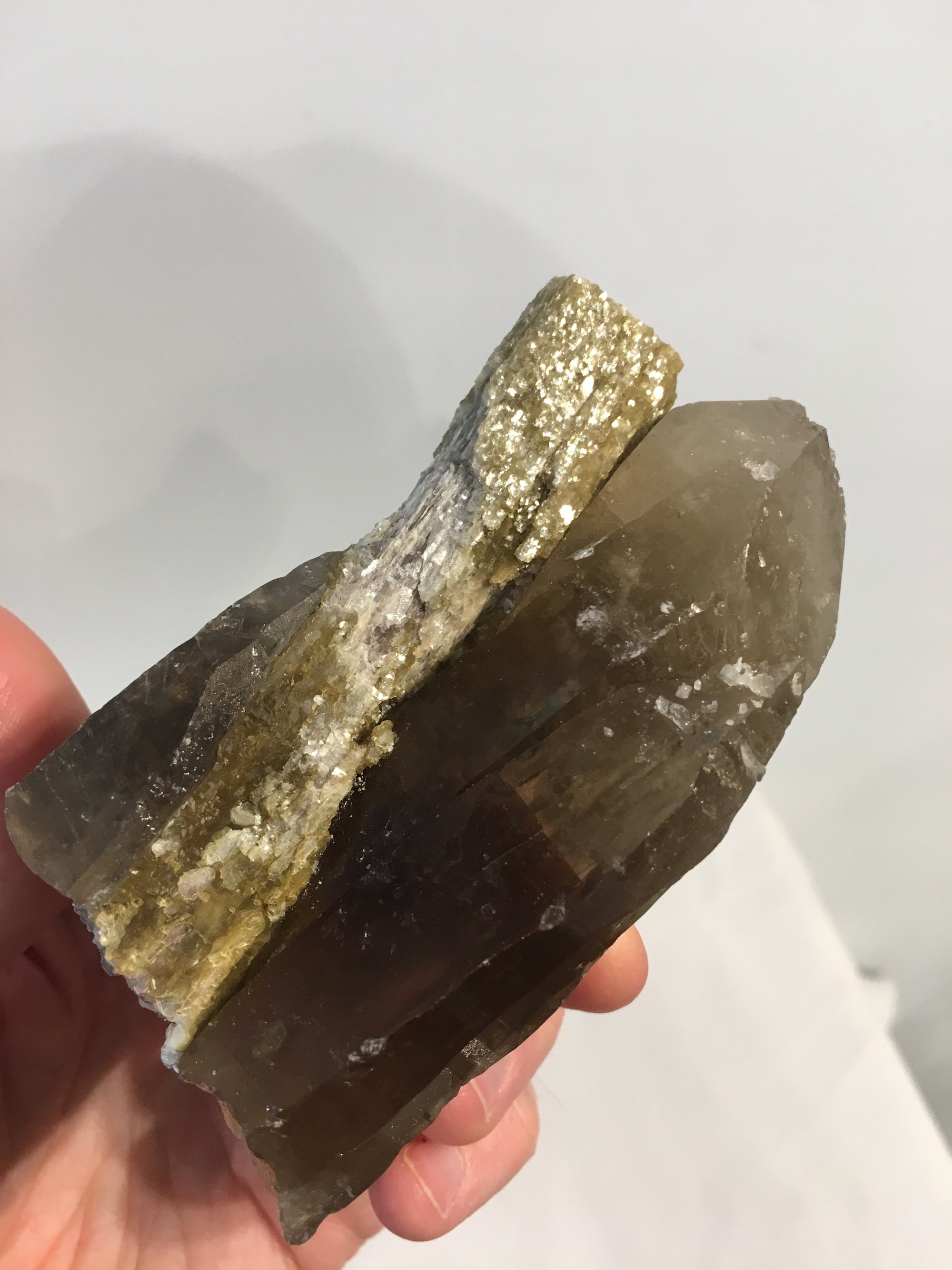 Smoky Quartz w/ Tourmaline & Mica, Brasil