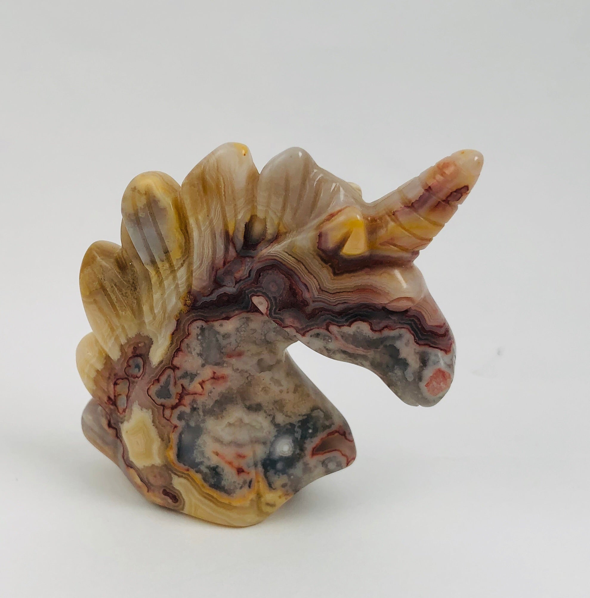 Agate Unicorn Carving