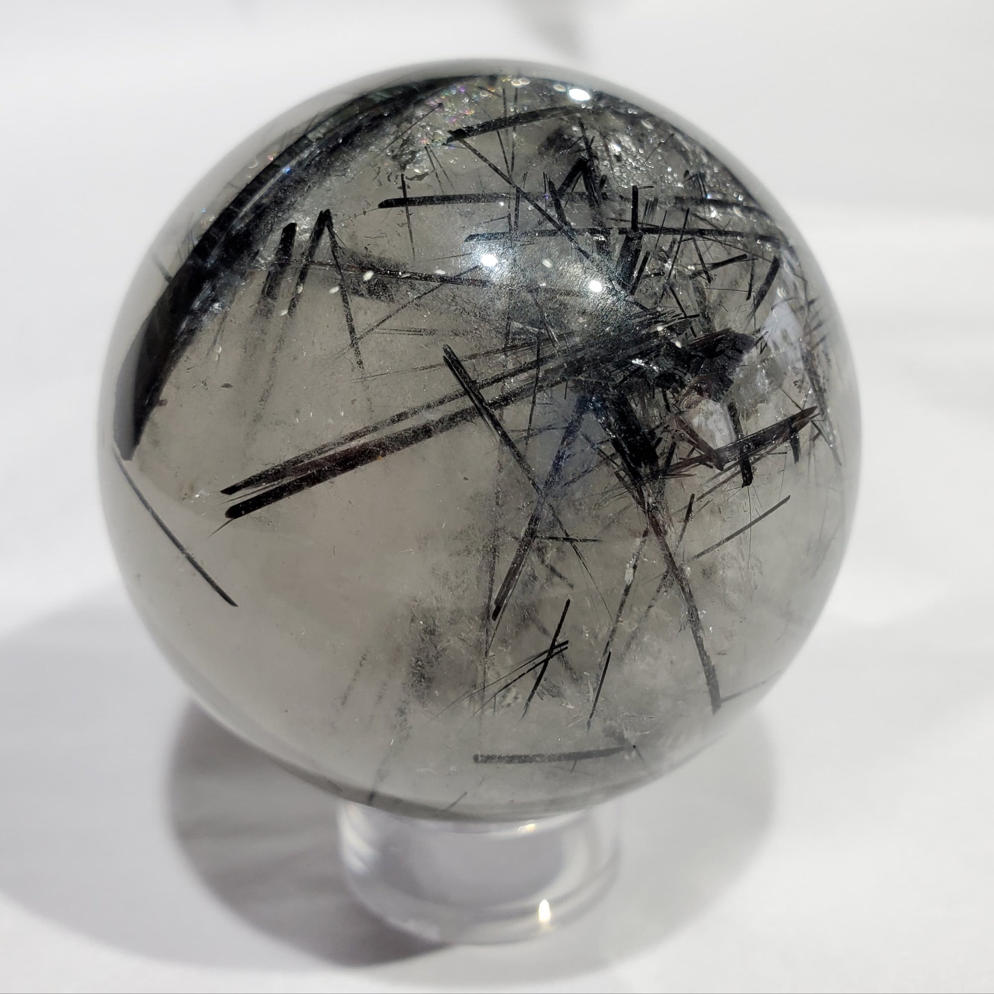 Quartz w/ Tourmaline Sphere