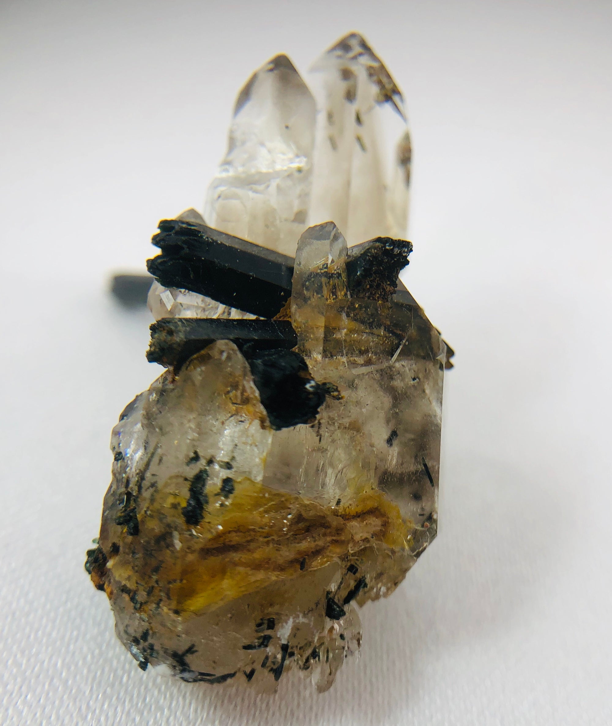 Aegirine with Smoky Quartz