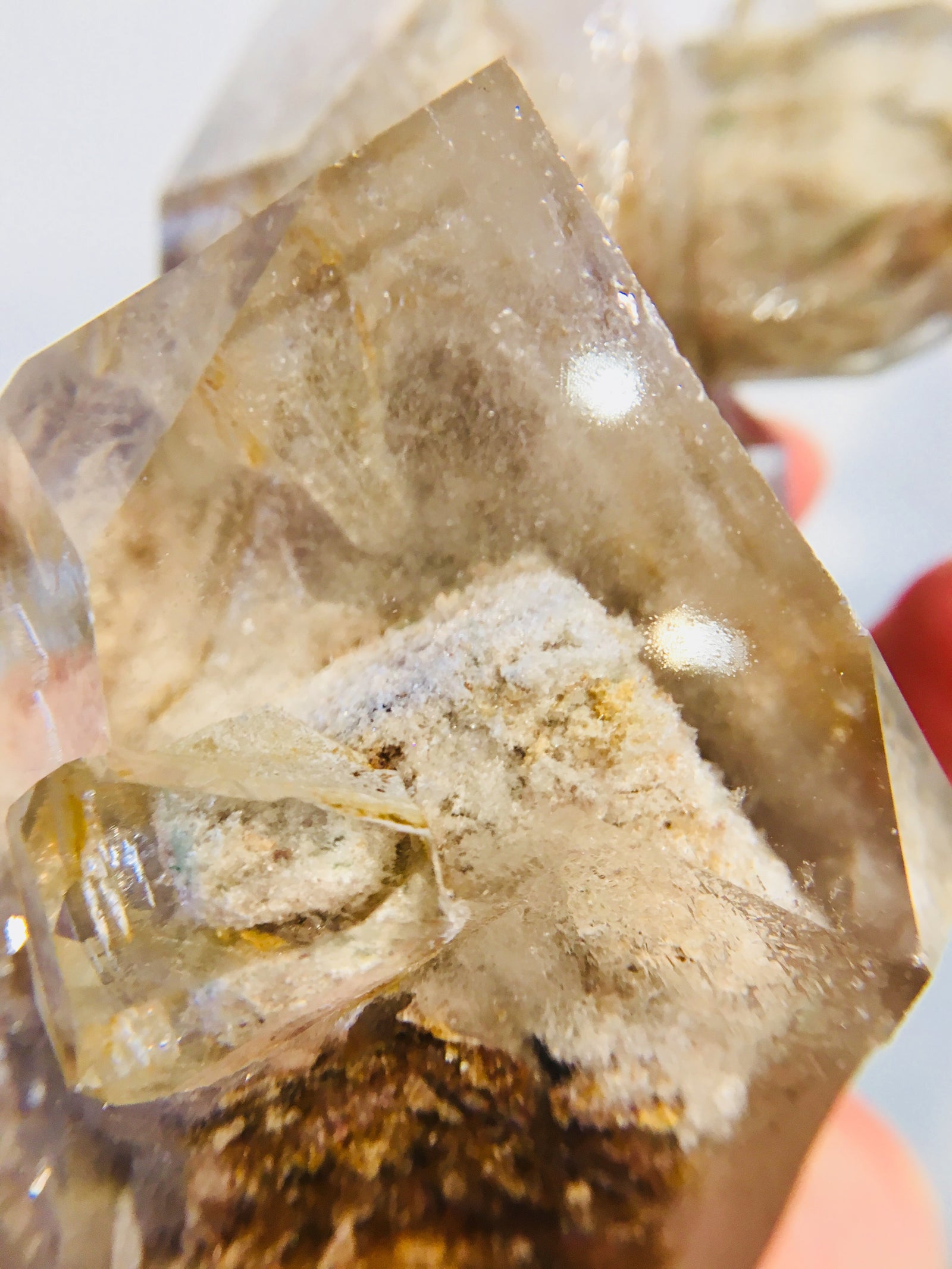 Quartz w/ Chlorite, 1.33 lbs., Lodolite, Brasil