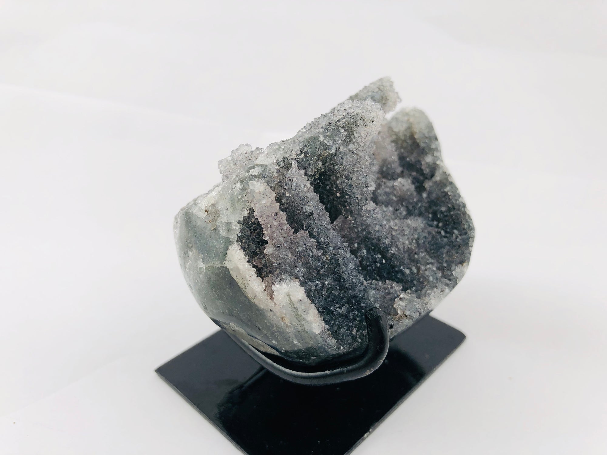 Druzy Black Quartz Stalactite Formation