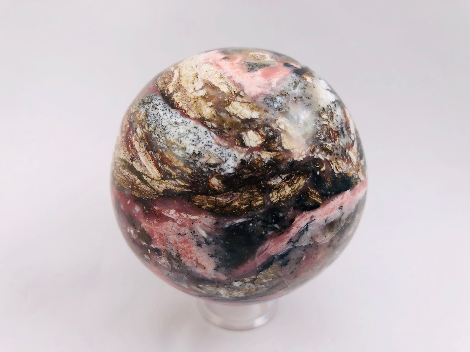 Pink Opal Sphere, Peru