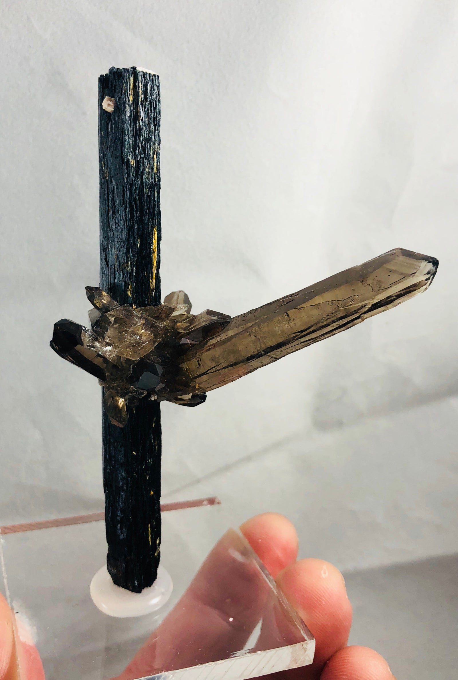 Smoky Quartz on Aegirine