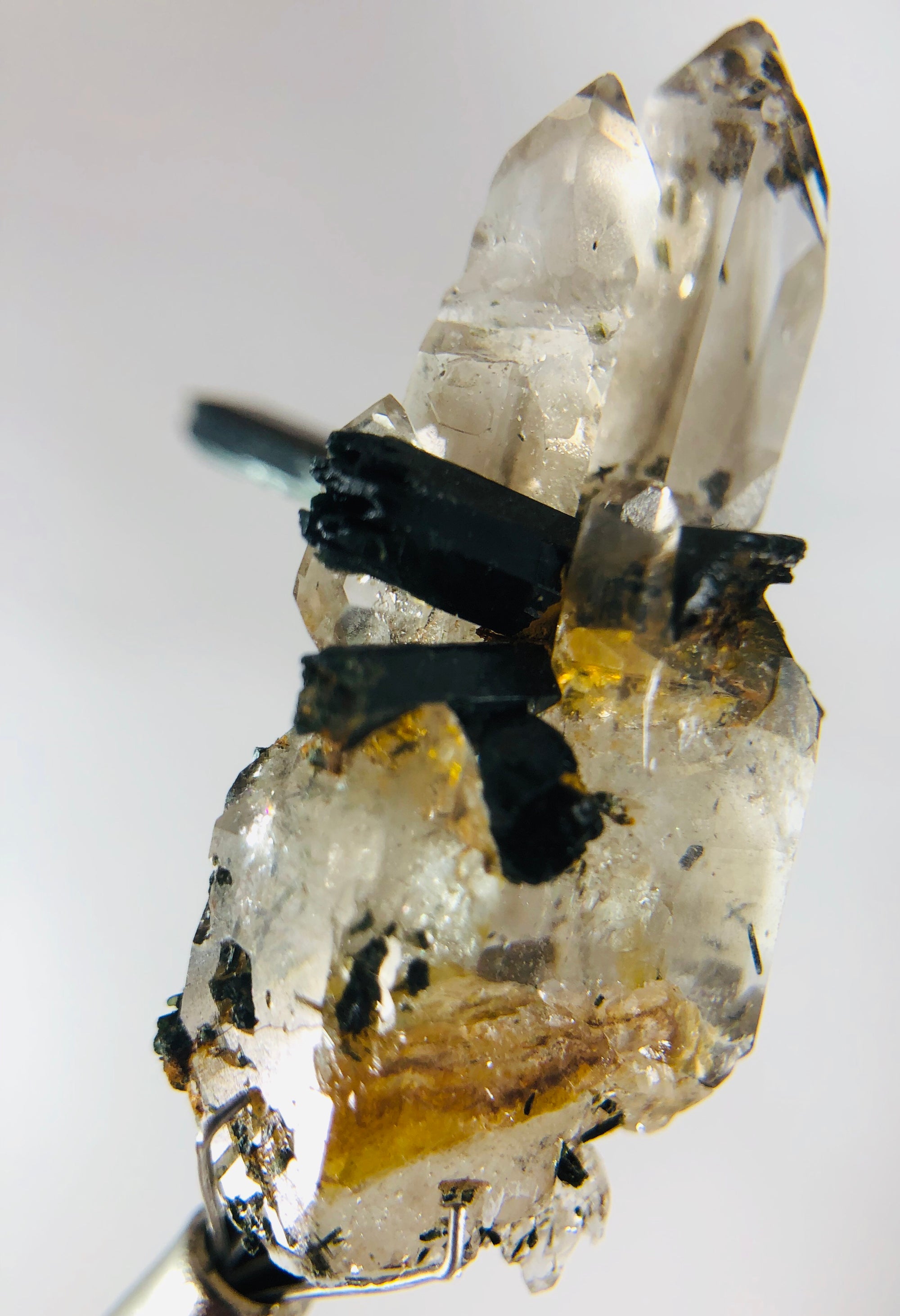 Aegirine with Smoky Quartz
