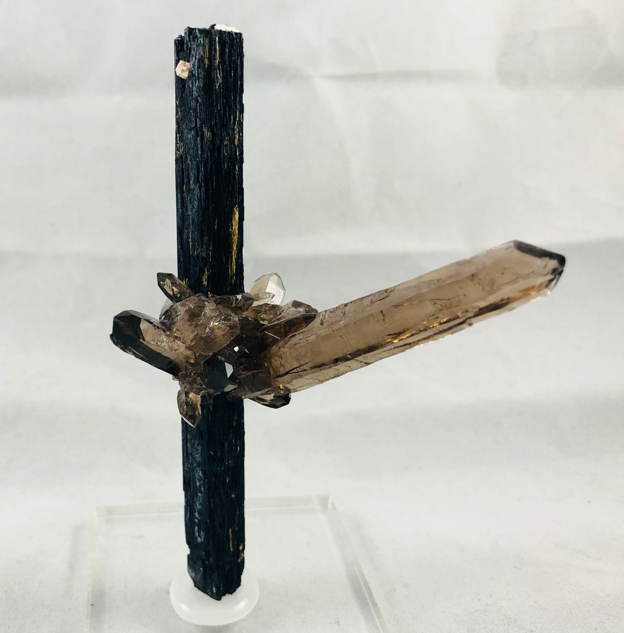 Smoky Quartz on Aegirine
