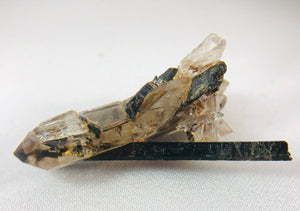 Aegirine with Smoky Quartz