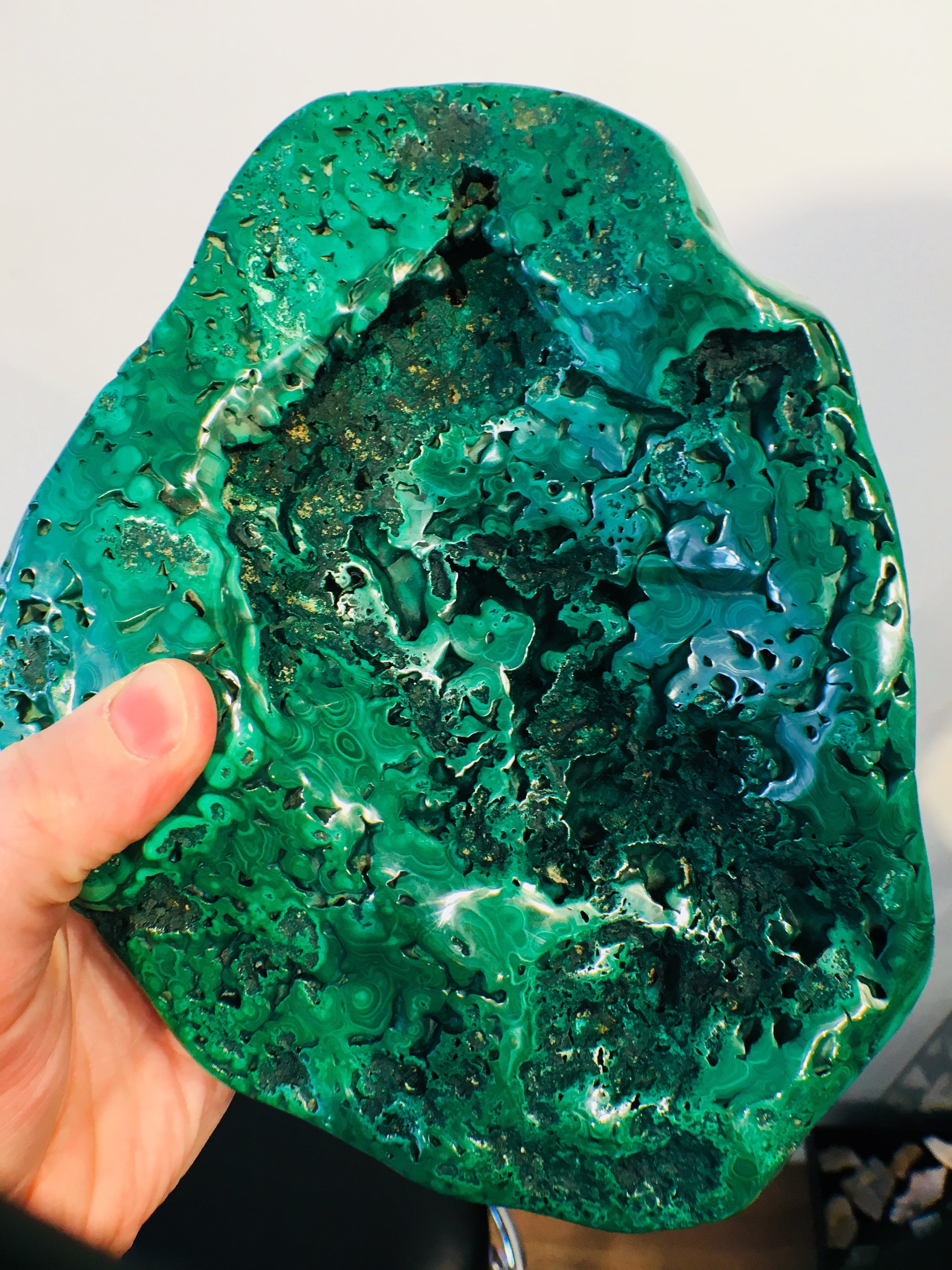 Malachite, 3.96 lbs.,Botryoidal, Congo