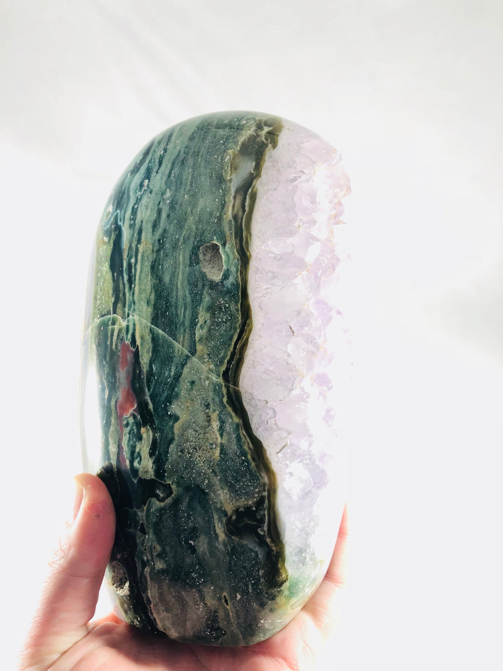 Ocean Jasper Free Form w/ Amethyst