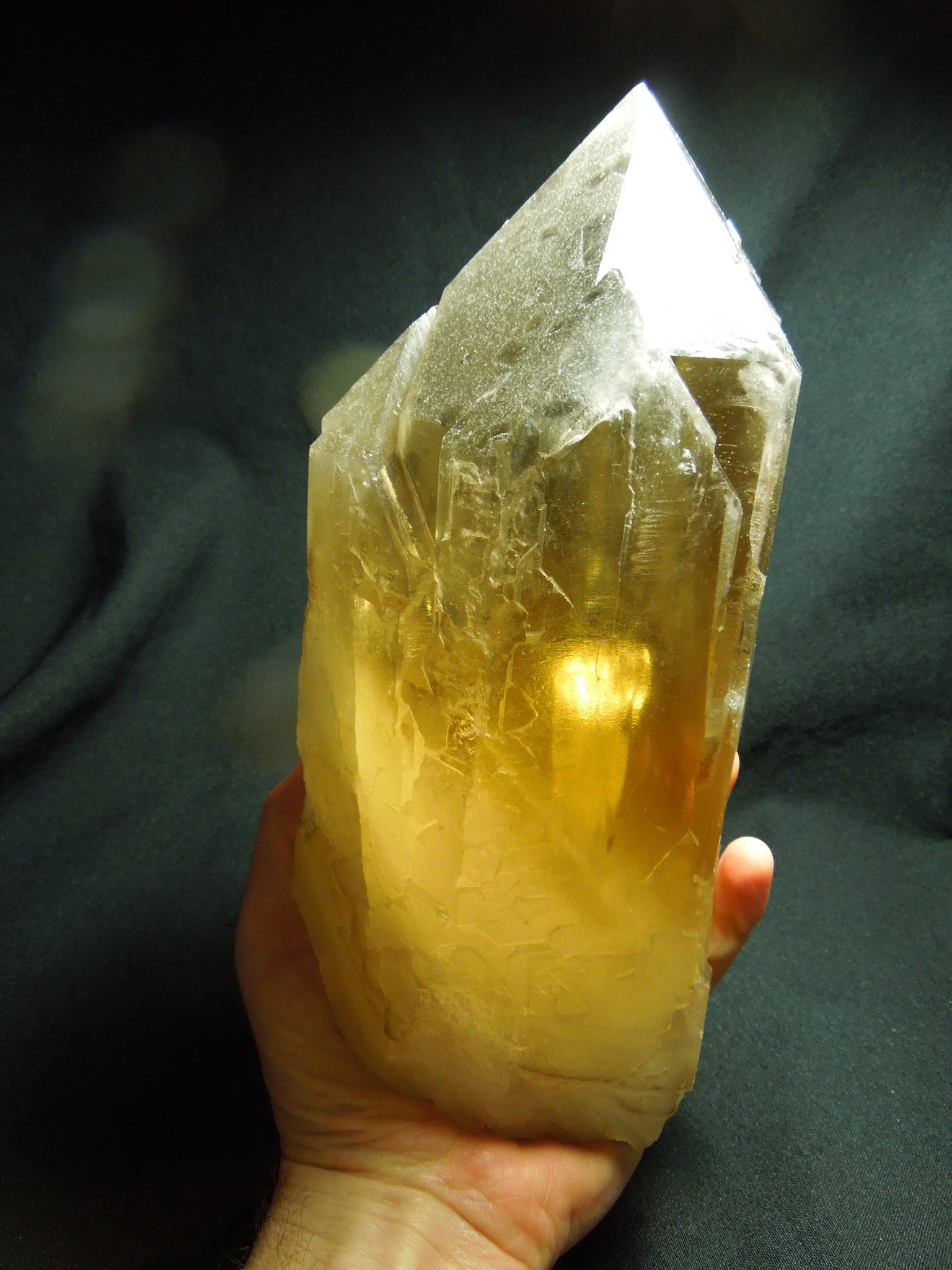 Natural Citrine Cathedral Quartz, 7.5 lbs.