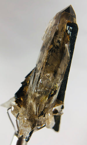 Aegirine with Smoky Quartz