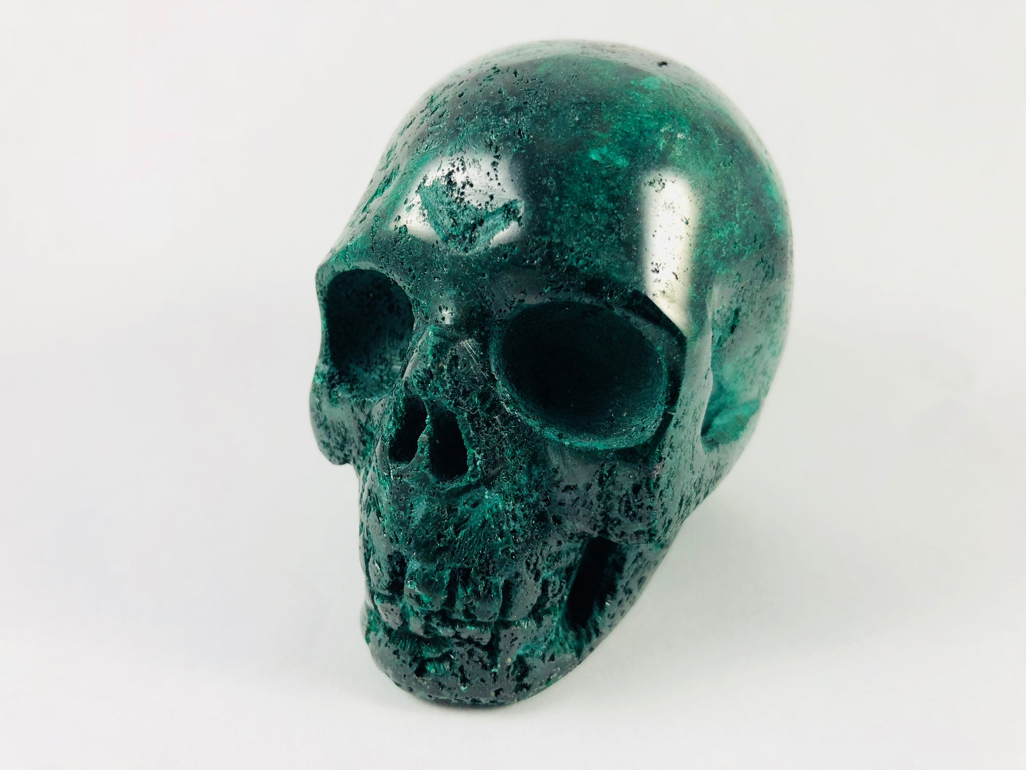 Malachite Skull