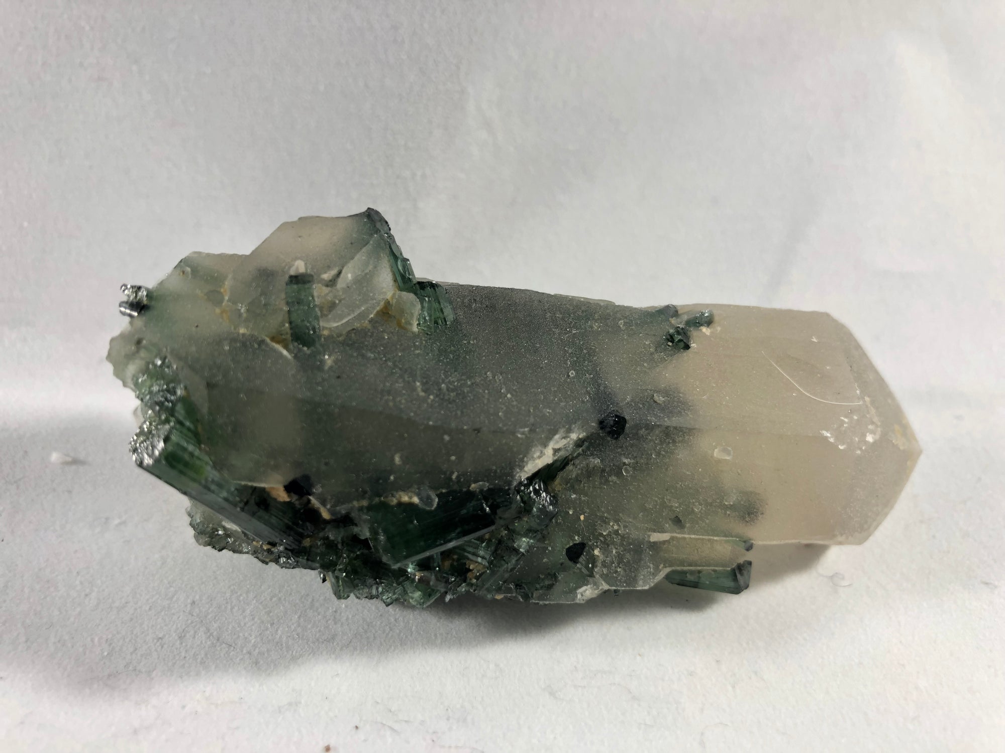 Quartz with Green Tourmaline