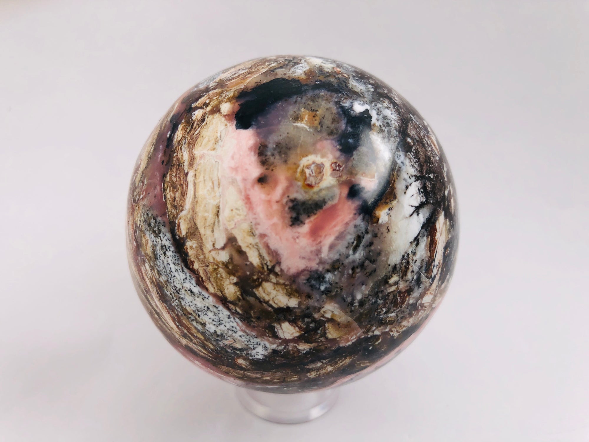 Pink Opal Sphere, Peru