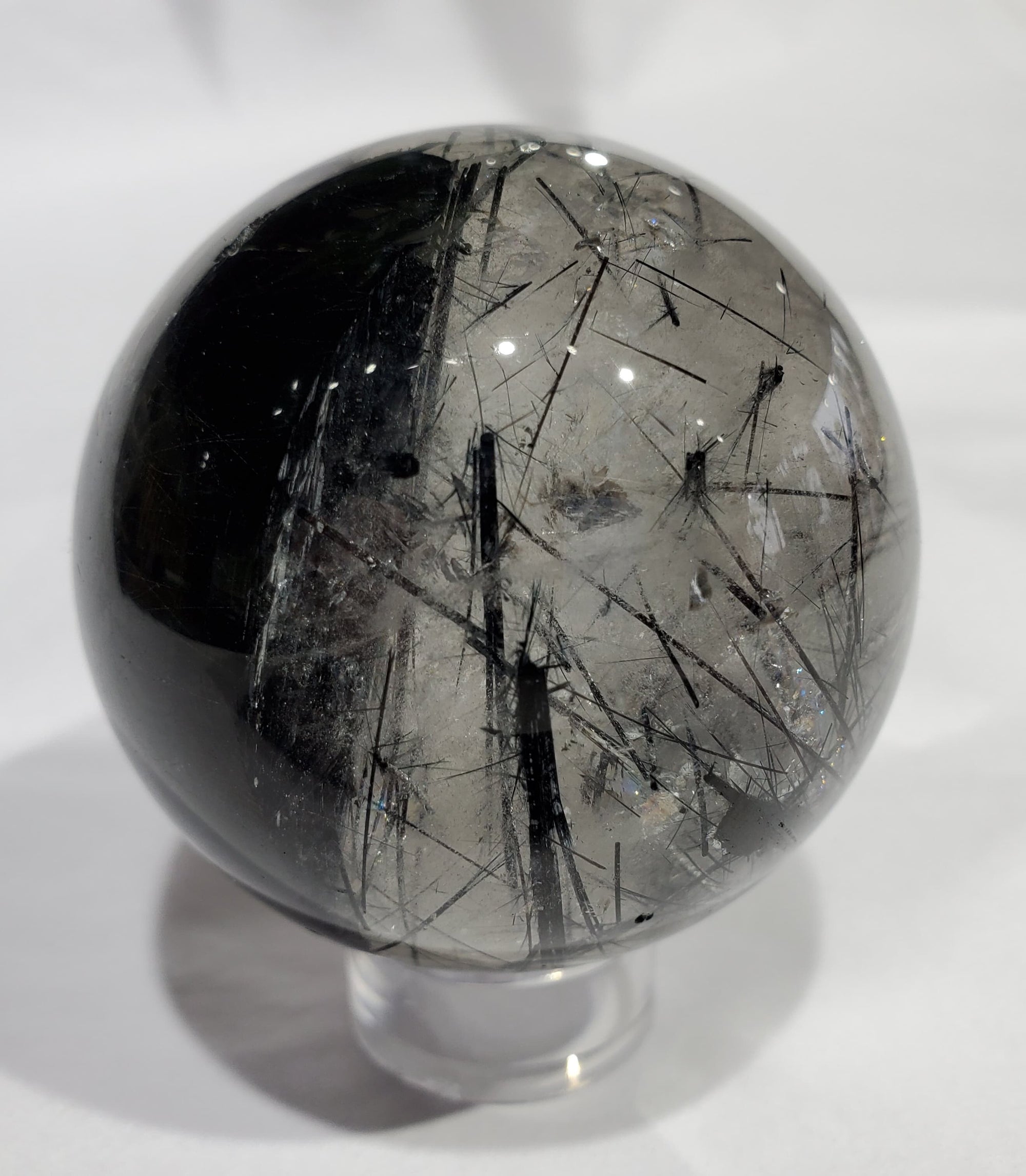 Quartz w/ Tourmaline Sphere