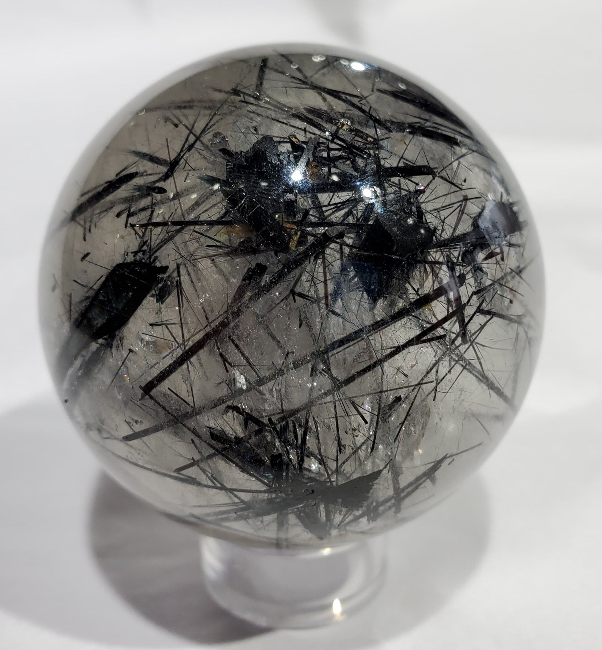 Quartz w/ Tourmaline Sphere