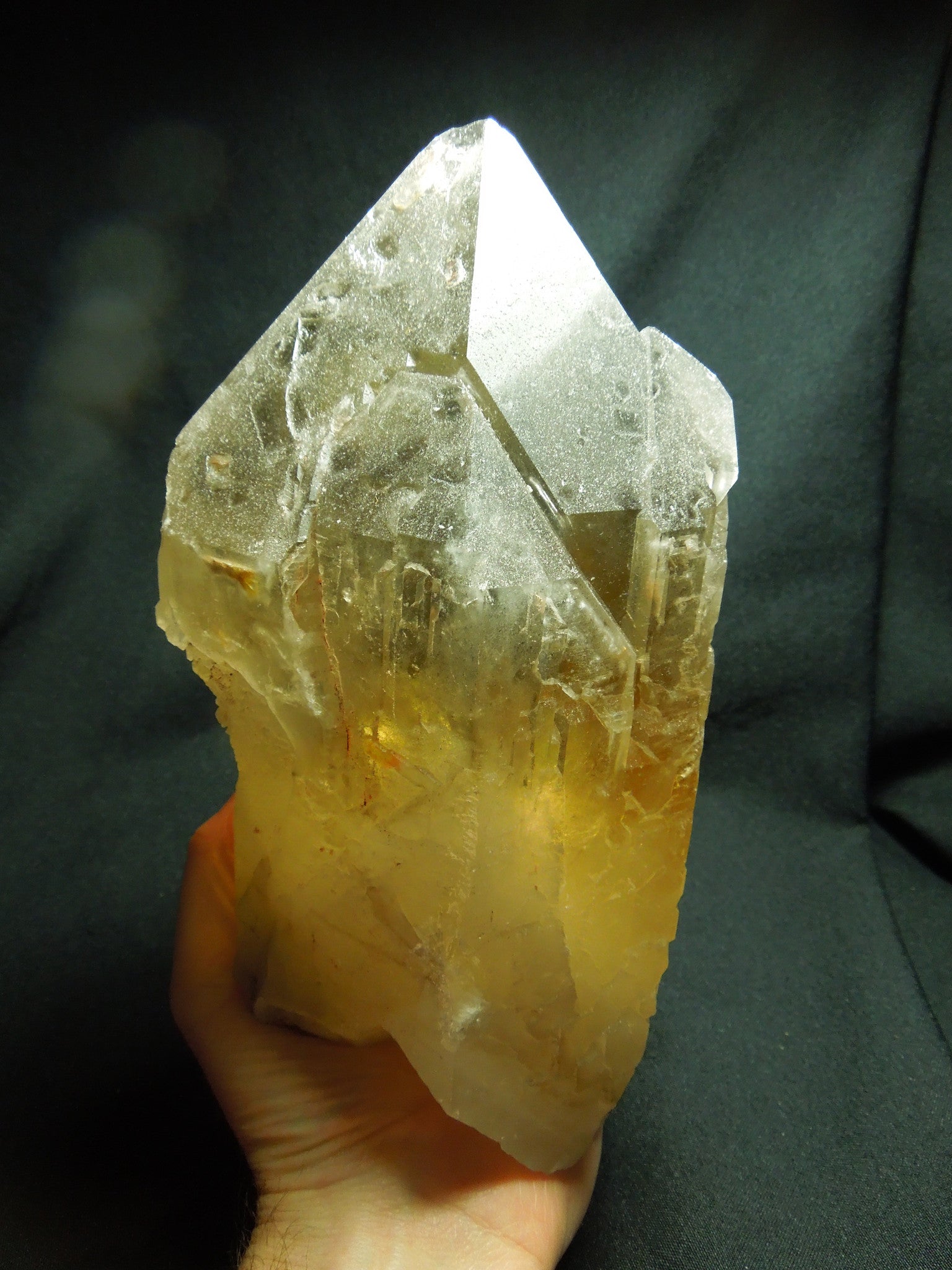 Natural Citrine Cathedral Quartz, 7.5 lbs.
