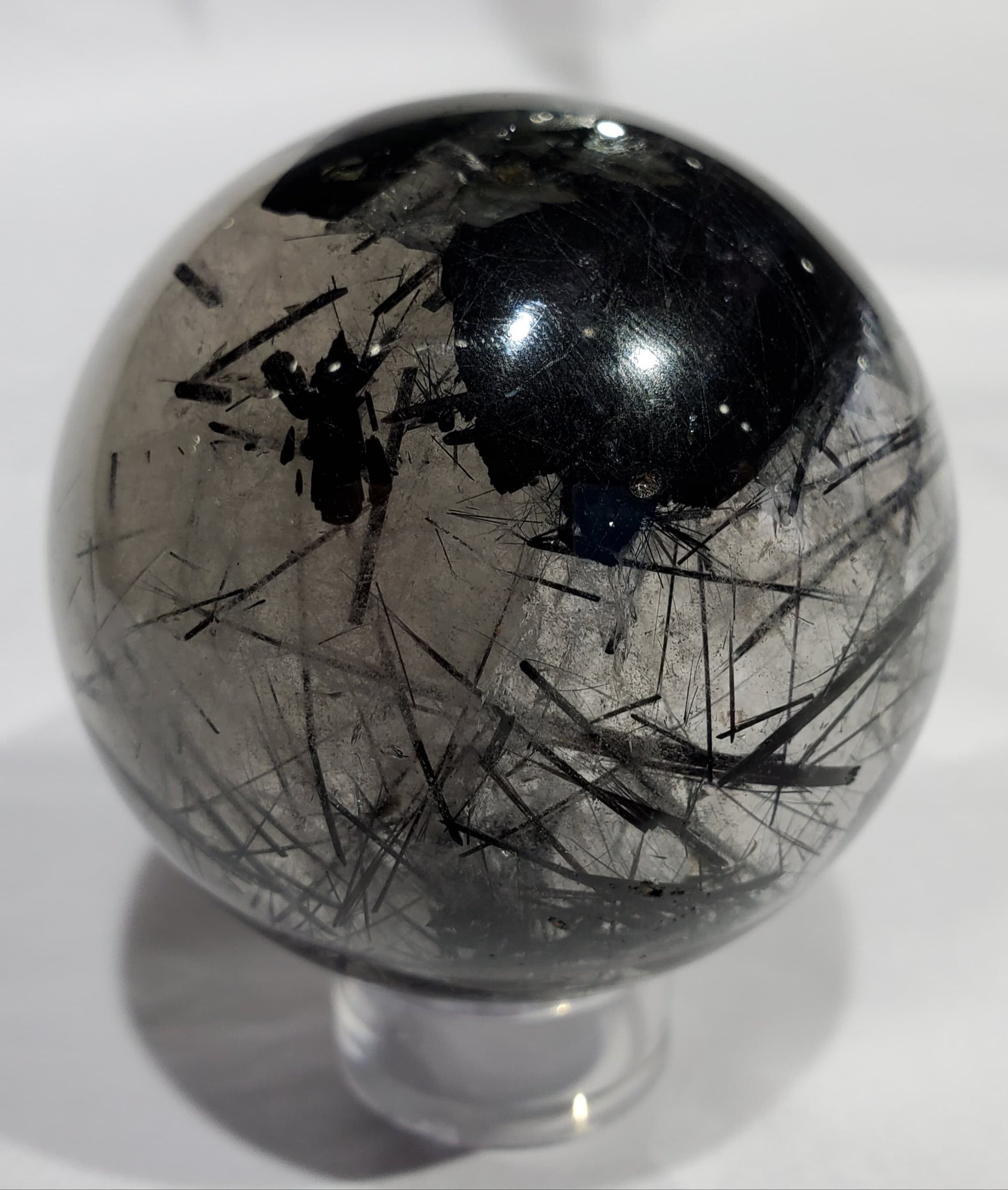 Quartz w/ Tourmaline Sphere