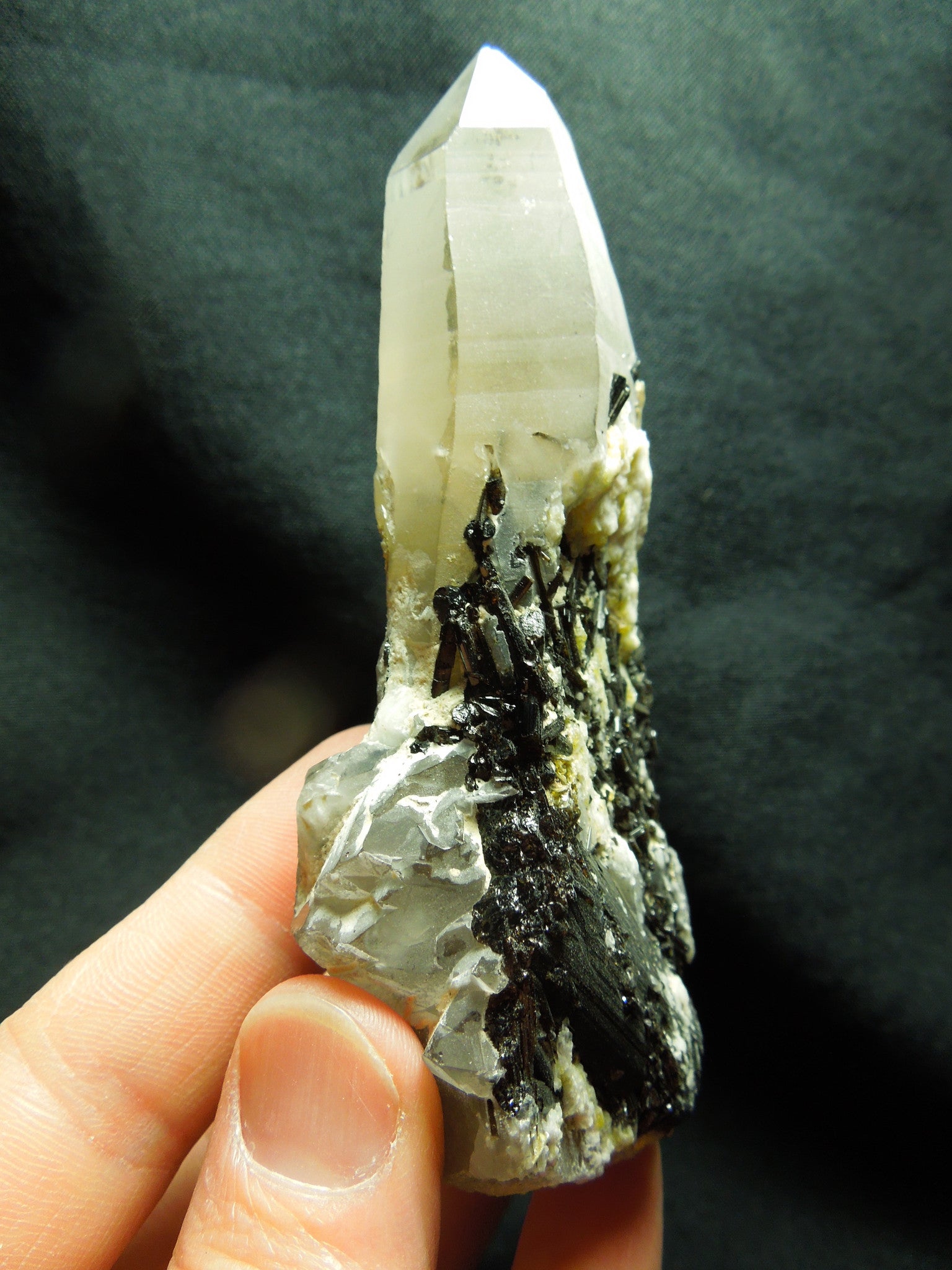 Quartz w/ Tourmaline, Albite, & Mica