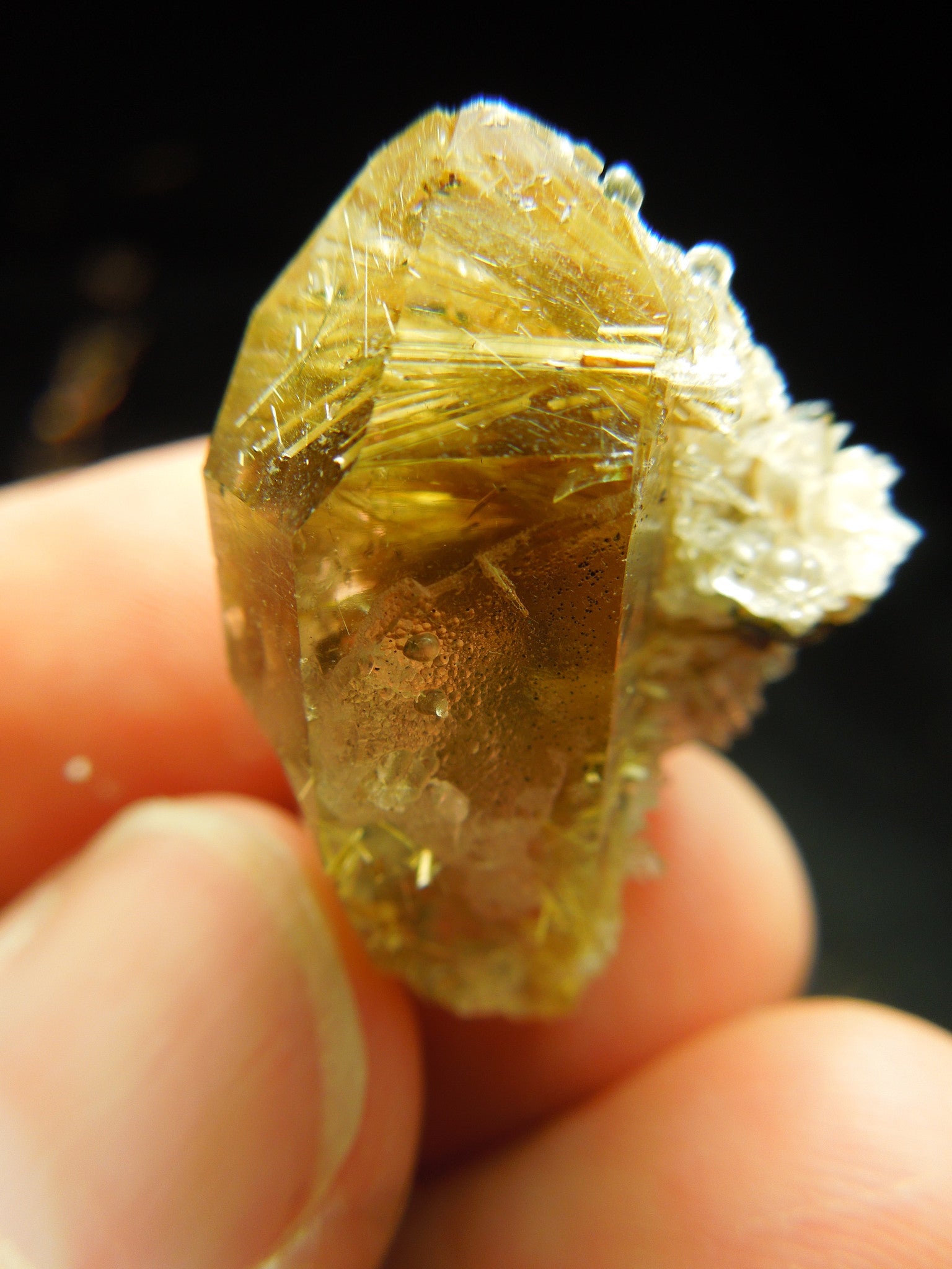 Rutilated Quartz w/ Hematite