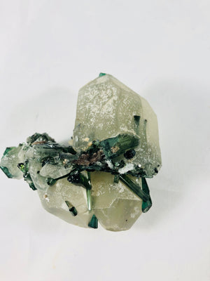 Quartz with Green Tourmaline