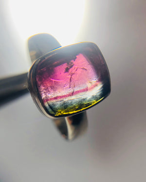 Watermelon Tourmaline Ring