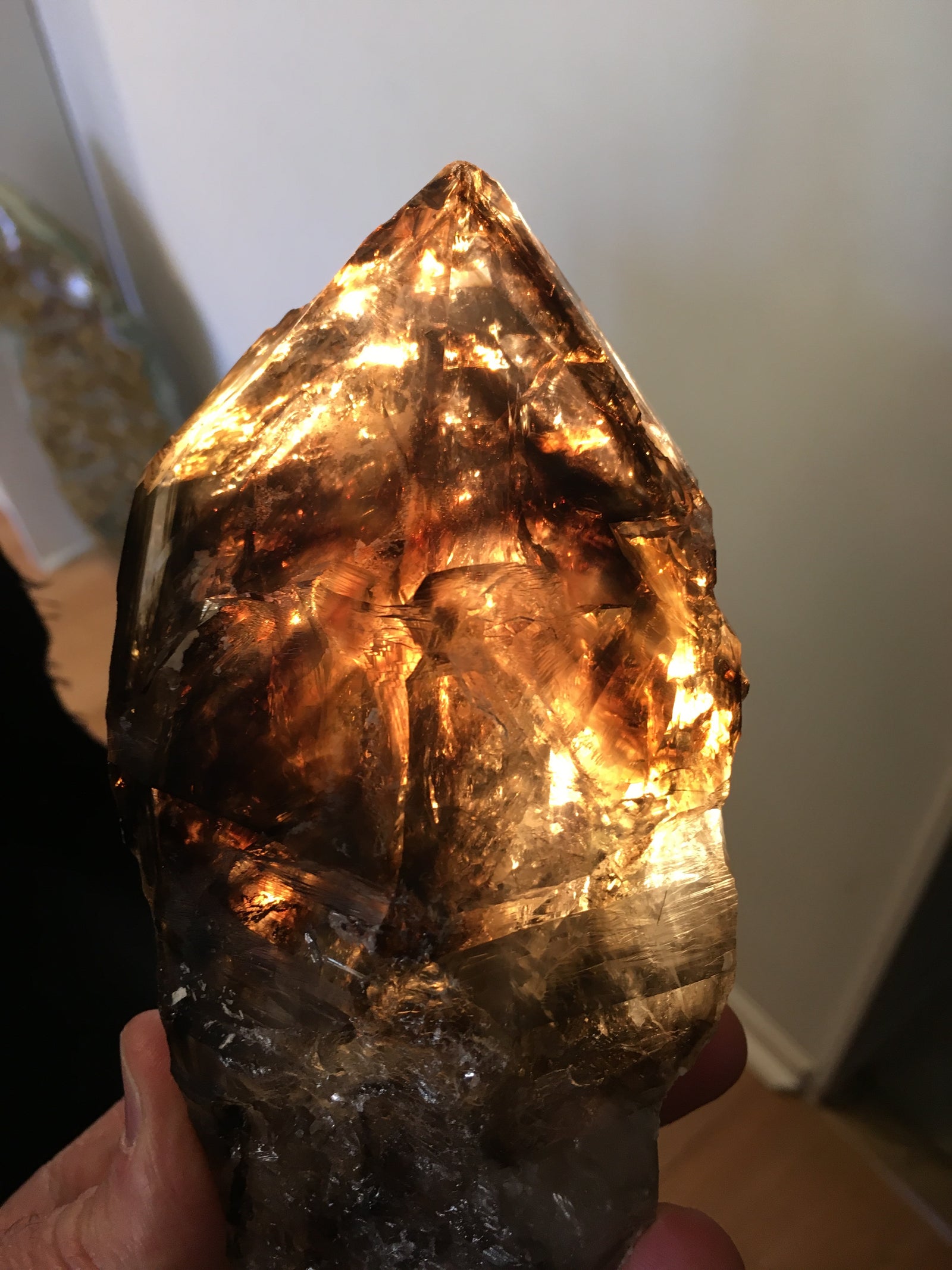 Smoky Elestial Quartz, 1.77 lbs., Minas Gerais, Brasil