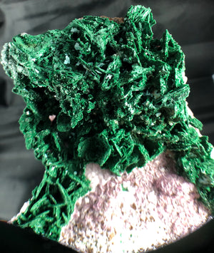 Quartz w/ Spherocobaltite and Malachite, 3.25 lbs.