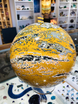 Ocean Jasper Sphere, 12.5 lbs