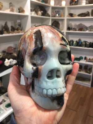 Amazonite Skull, 5.44 lbs.