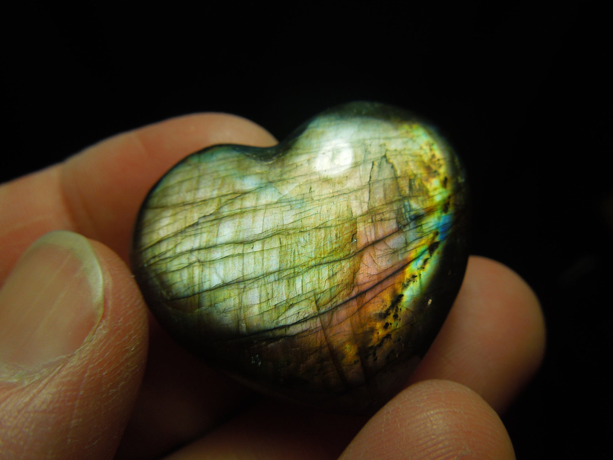 Labradorite Hearts