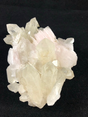 Quartz with pink calcite