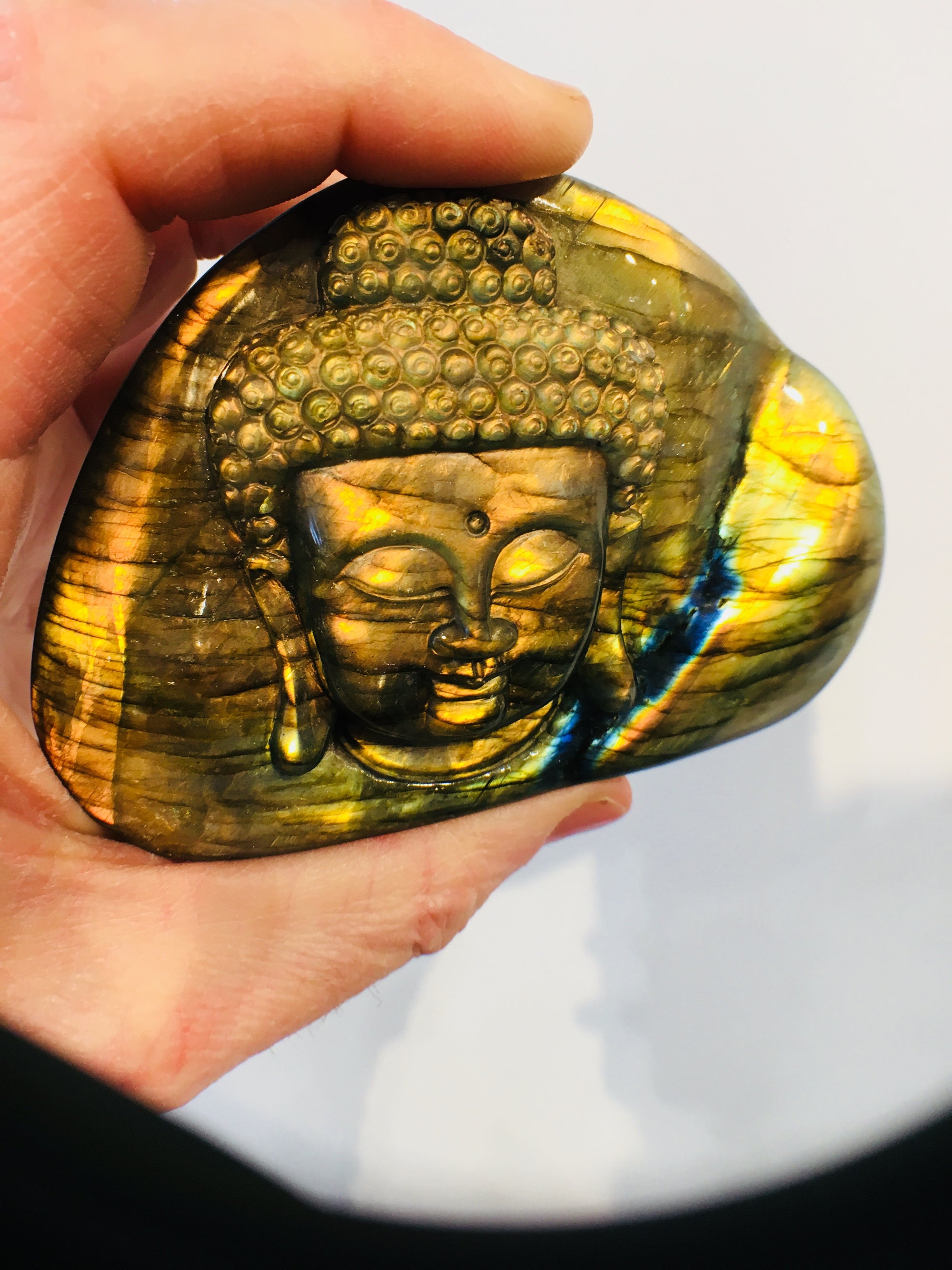 Labradorite Carved Buddha