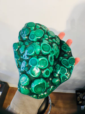 Malachite, 3.96 lbs.,Botryoidal, Congo