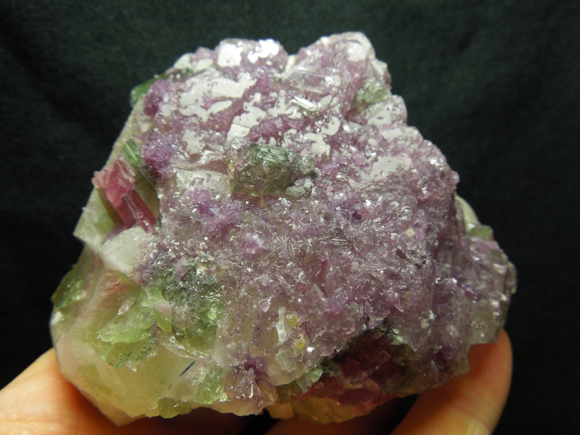 Lepidolite w/ Watermelon Tourmaline, 1.33 lbs.