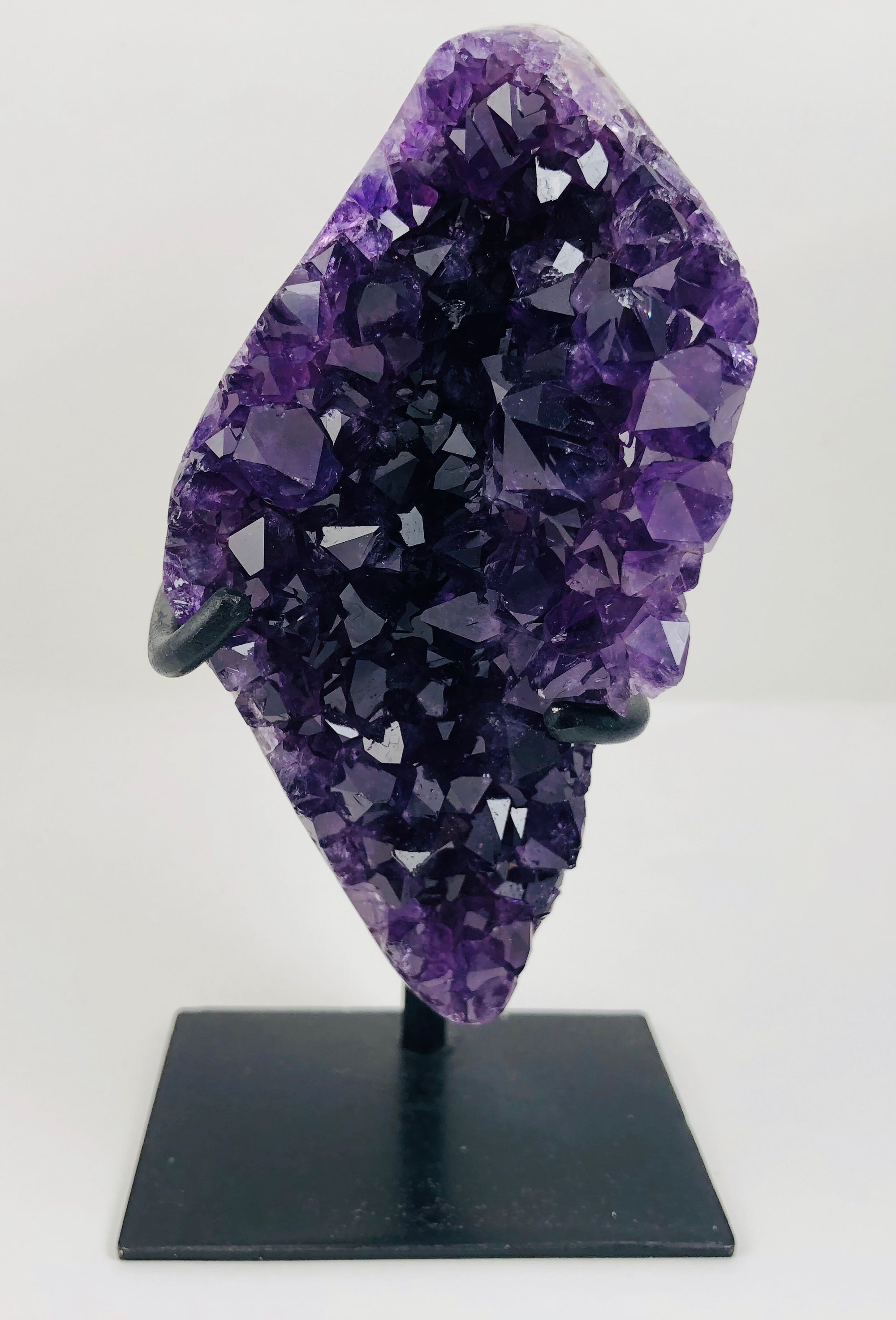 Amethyst on Custom Metal Stand, Uruguay