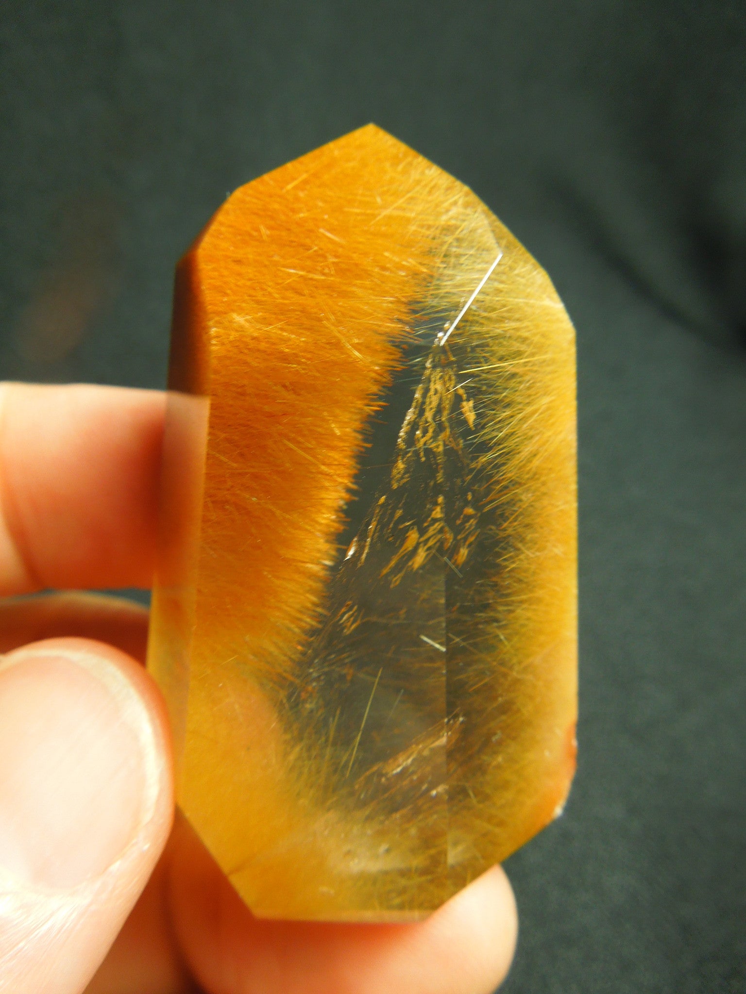Rutilated Quartz Point.
