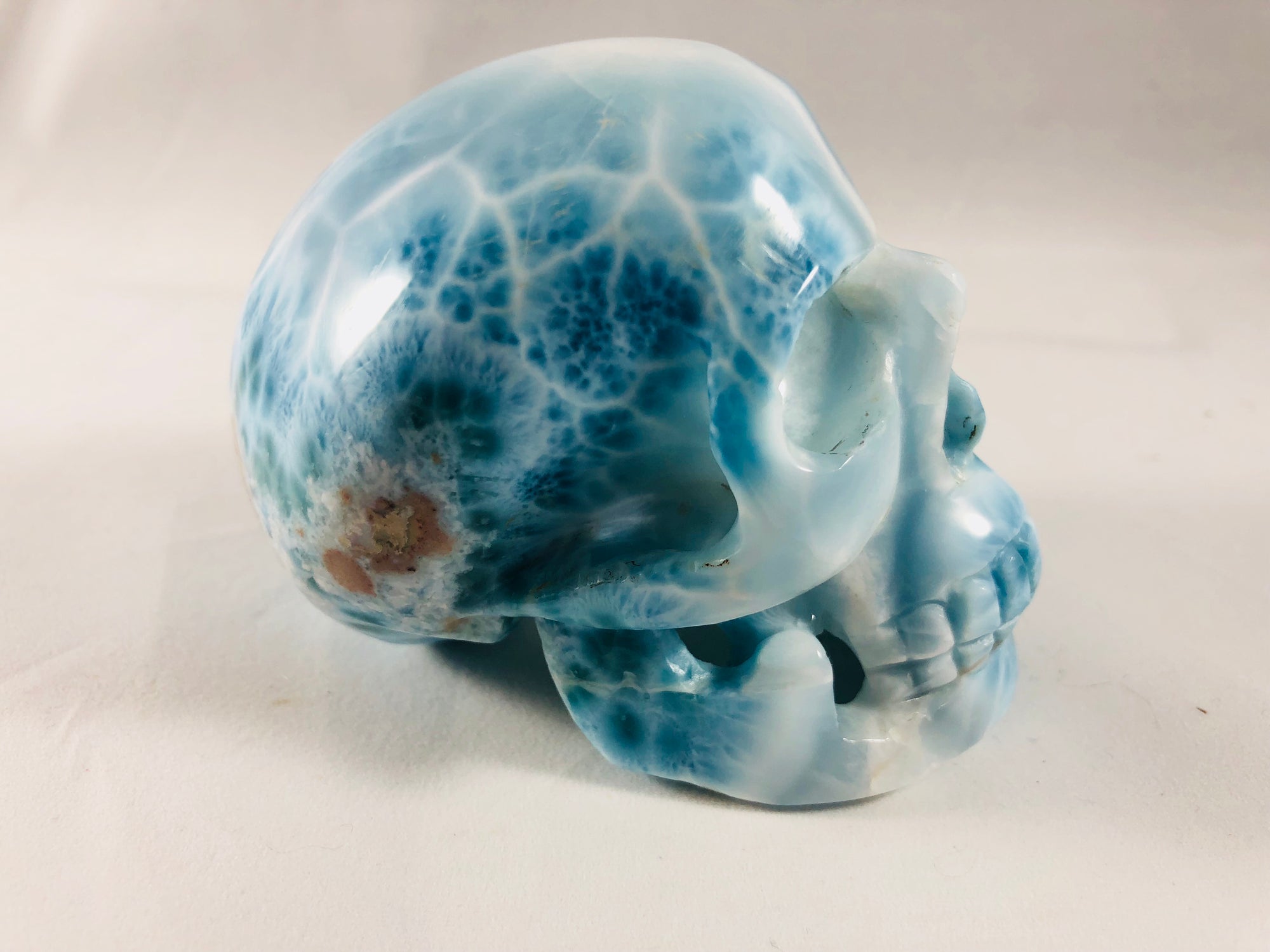 Larimar Skull