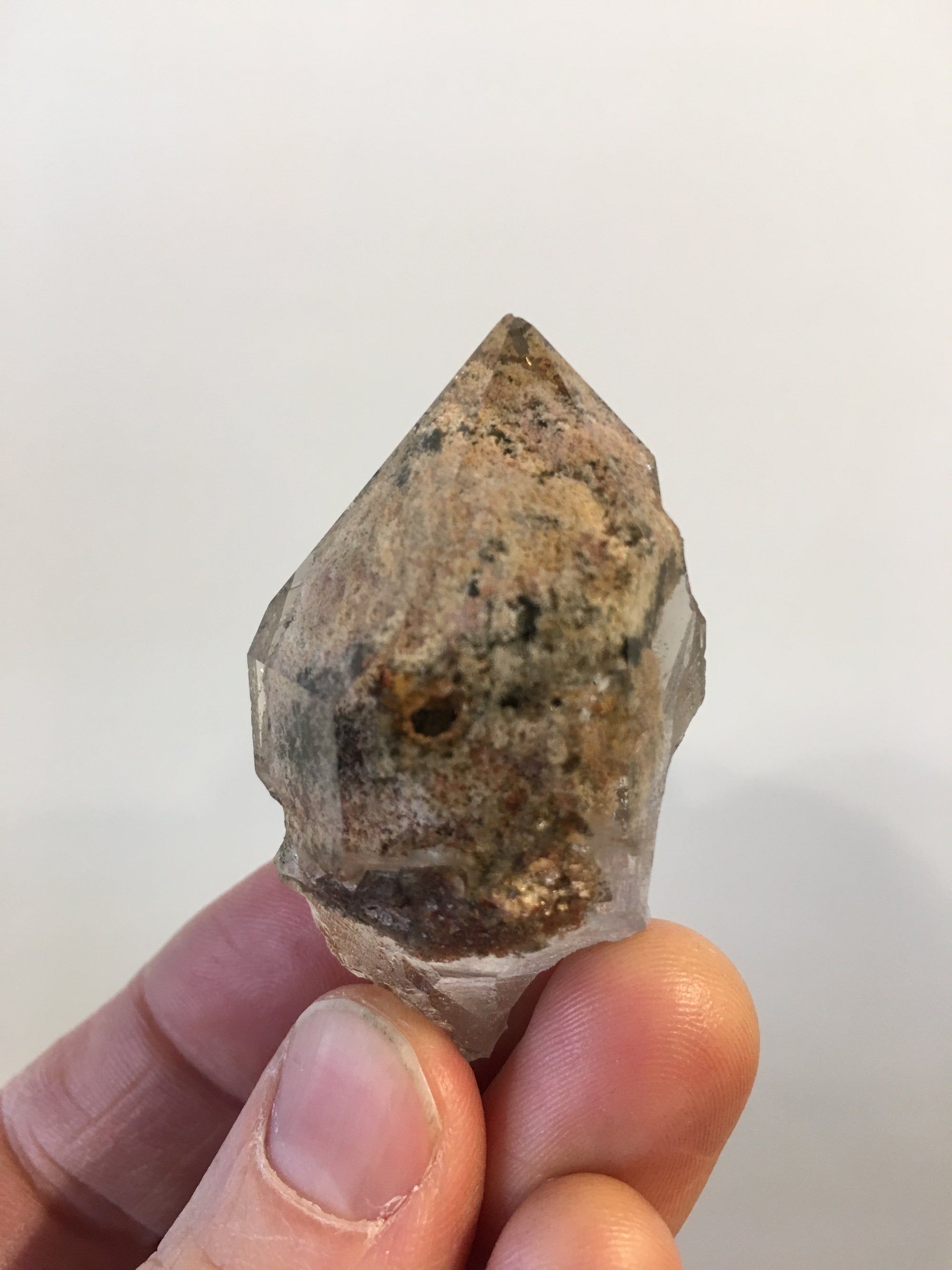 Quartz w/ Chlorite, Lodolite, Brasil