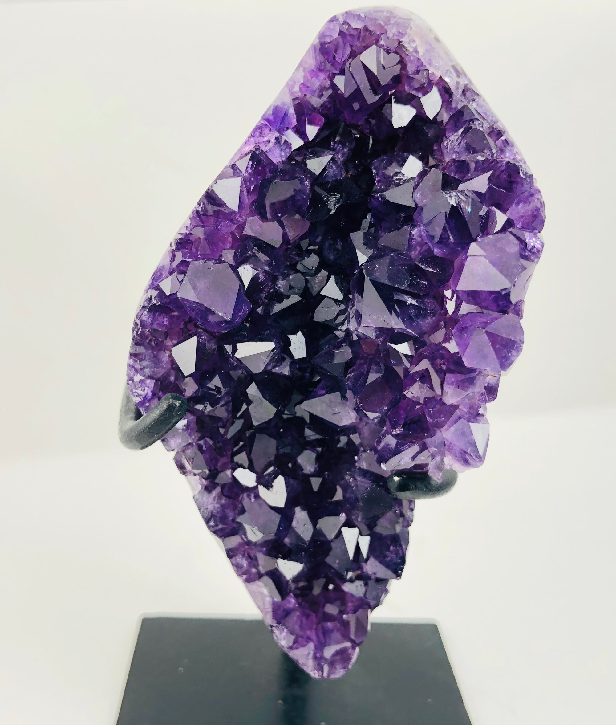 Amethyst on Custom Metal Stand, Uruguay