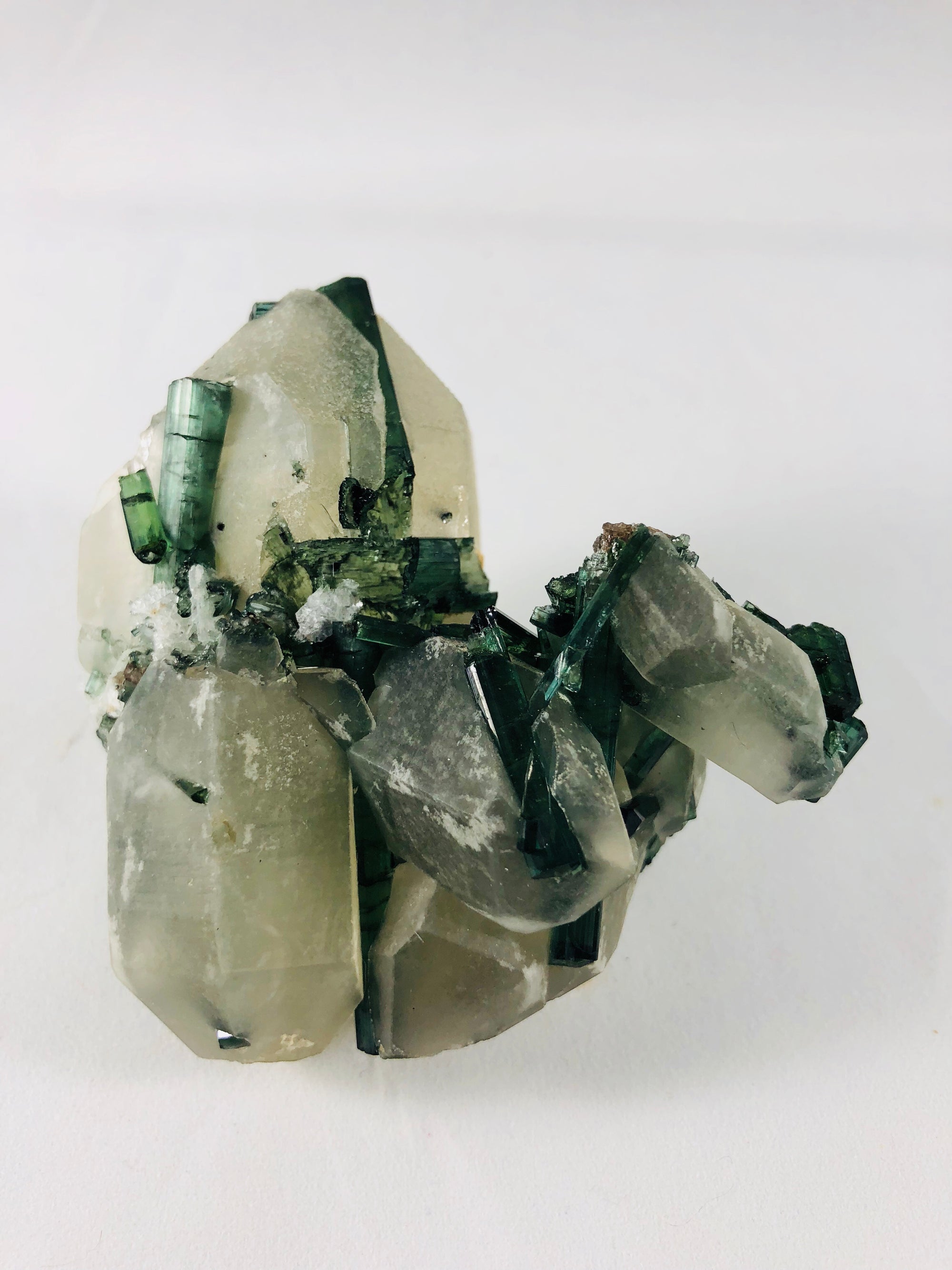 Quartz with Green Tourmaline